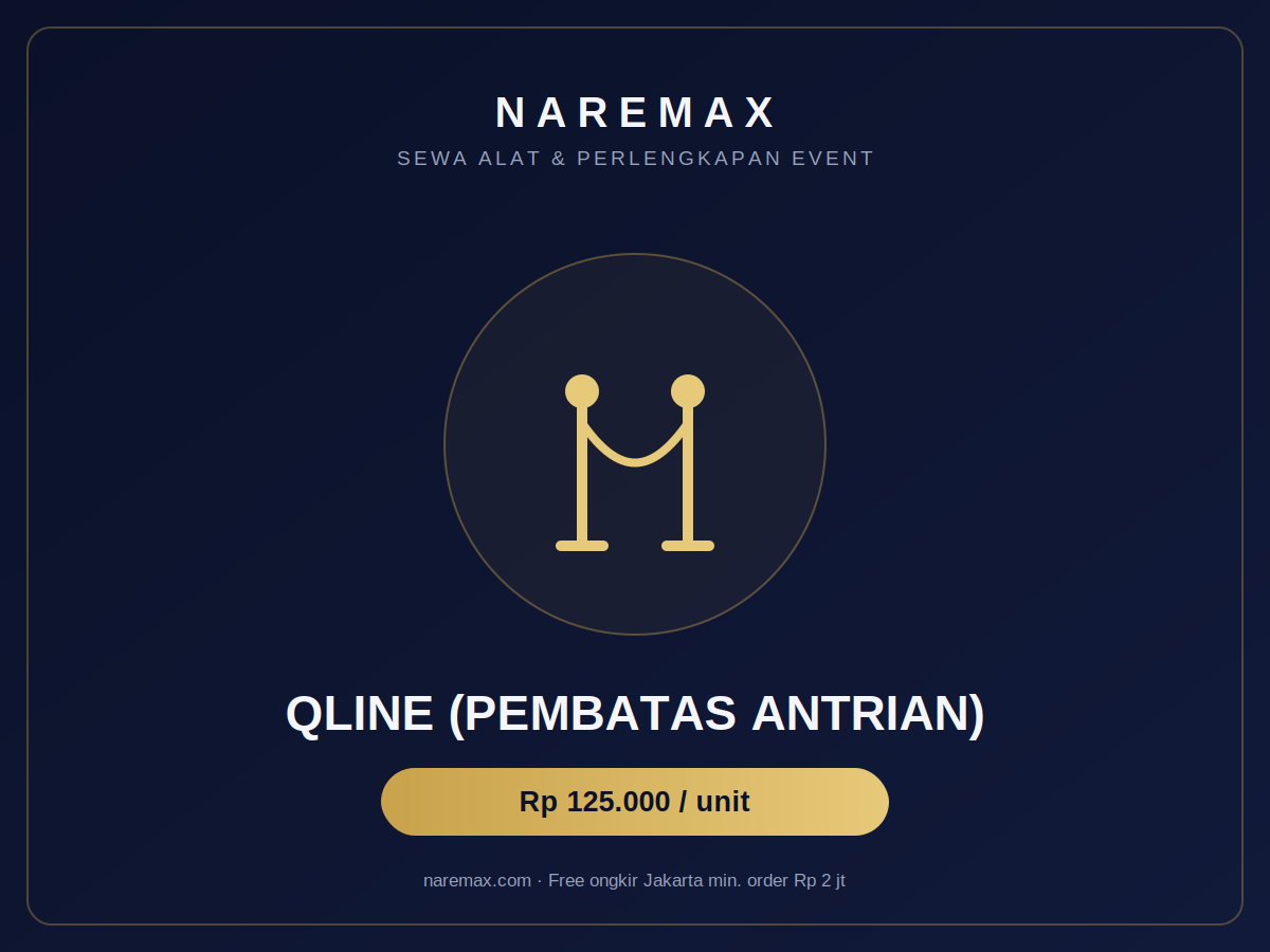 Qline (Pembatas Antrian)