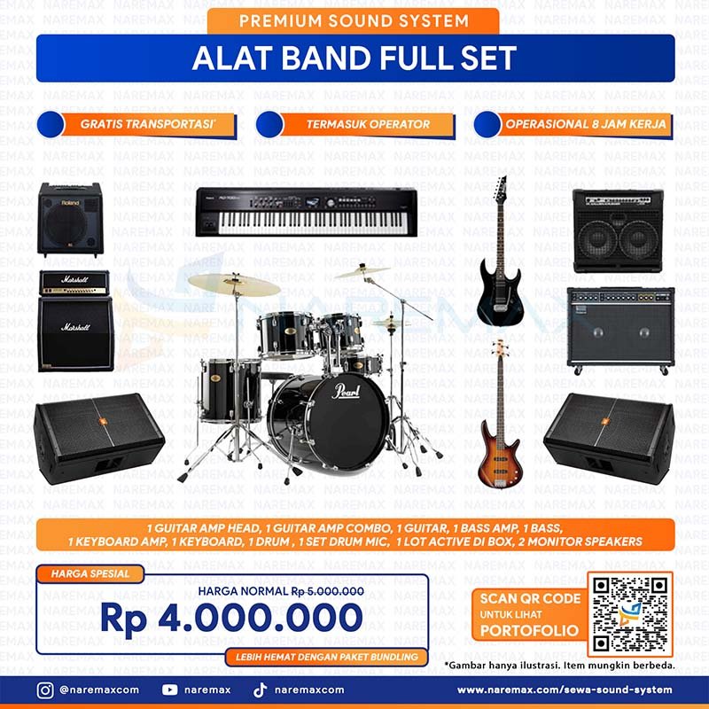 Sewa Sound System Murah 11 Vendor Sewa Alat Band Full Set Murah Jakarta - Daftar Harga Pricelist Rental Jasa Sewa Alat Band Full Set Bogor Depok Tangerang Bekasi Bandung Surabaya Bali Terbaik