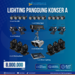 Sewa Lighting Panggung Murah Paket Konser A - Rental Lighting Stage Panggung Murah di Jakarta Bogor Depok Tangerang Bekasi