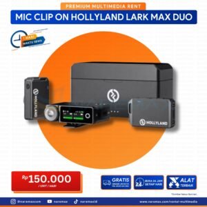 Vendor Sewa Mic Clip On Hollyland Lark Max Duo - Vendor Rental Multimedia Murah Terbaik di Jakarta - Naremax Rental Multimedia