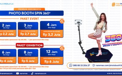 Banner Jasa PhotoBooth Spin 360 Murah Jakarta Bogor Depok Tangerang Bekasi Surabaya Bandung Update Maret 2023 - Naremax Photobooth Spin 360 Premium Update Februari 2024