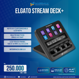 Vendor Sewa Elgato Stream Deck+ Murah Jakarta - Vendor Rental Multimedia Murah Terbaik di Jakarta - Naremax Rental Multimedia
