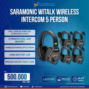 Vendor Sewa Saramonic WiTalk 5 Person Murah Jakarta - Vendor Rental Multimedia Murah Terbaik di Jakarta - Naremax Rental Multimedia