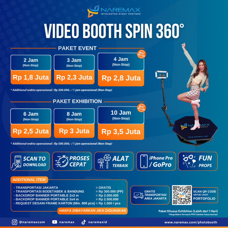 Jasa Event Organizer Prom Night Murah 6 Pricelist Vendor Jasa Video Booth Spin 360 Murah Jakarta - Rental Jasa Photobooth 360 Pernikahan Bogor Depok Tangerang Bekasi Bandung Surabaya Bali Terbaik